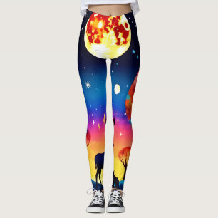 Leggings Feu de nuit de la forêt