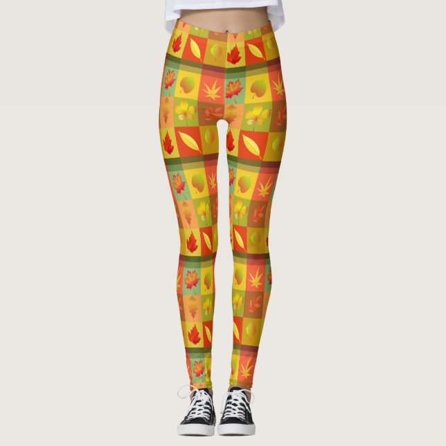 Leggings Feuillage d'automne Feuilles d'automne Thunder_Cov (Devant)