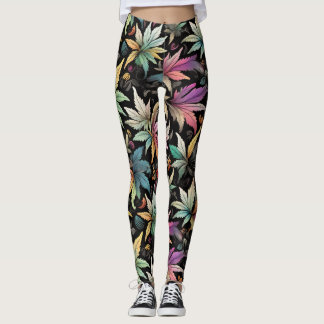 Leggings Feuille coloré