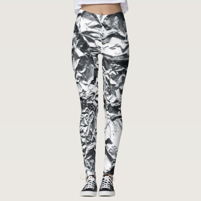 Leggings Feuille d'argent #1 (Devant)