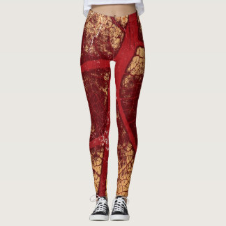 Leggings Feuille de marron élégant