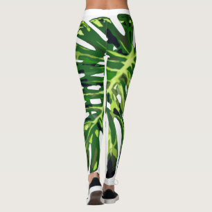 Leggings Feuille de Monstère tropicale