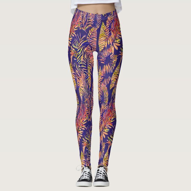 Leggings Feuille de tigre (Devant)