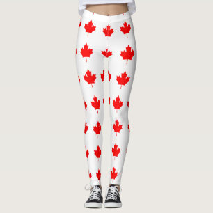 Leggings Feuille d'érable rouge du Canada