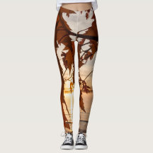 Leggings feuille d'érables