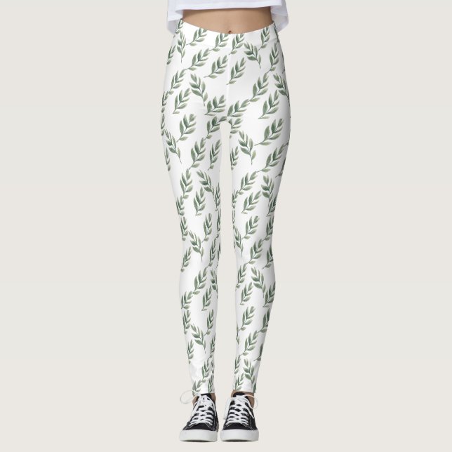 Leggings feuille ☃ enneigé (Devant)