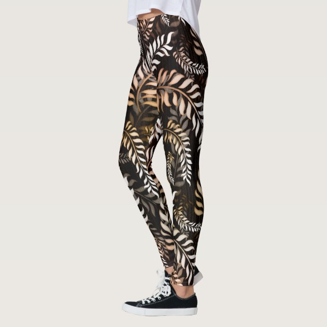 Leggings Feuille florale (Gauche)