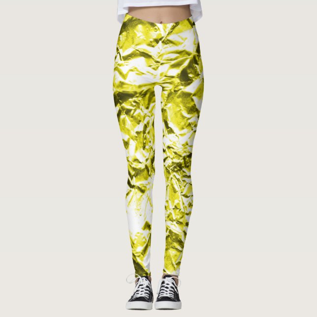 Leggings Feuille Jaune (Devant)