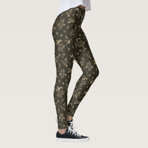 Leggings feuille (marron)