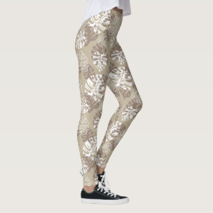 Leggings Feuille Tan