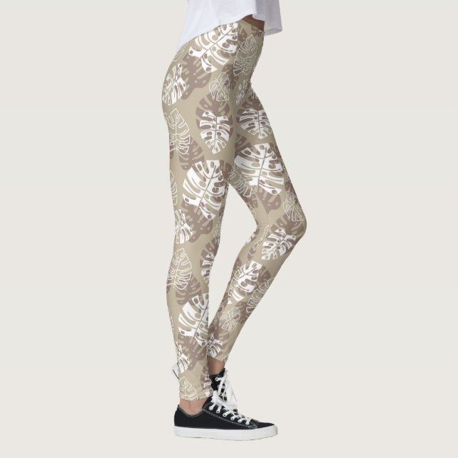 Leggings Feuille Tan (Droite)