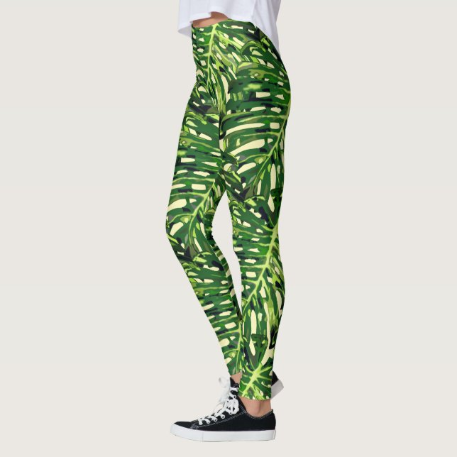 Leggings Feuille tropicaux (Gauche)