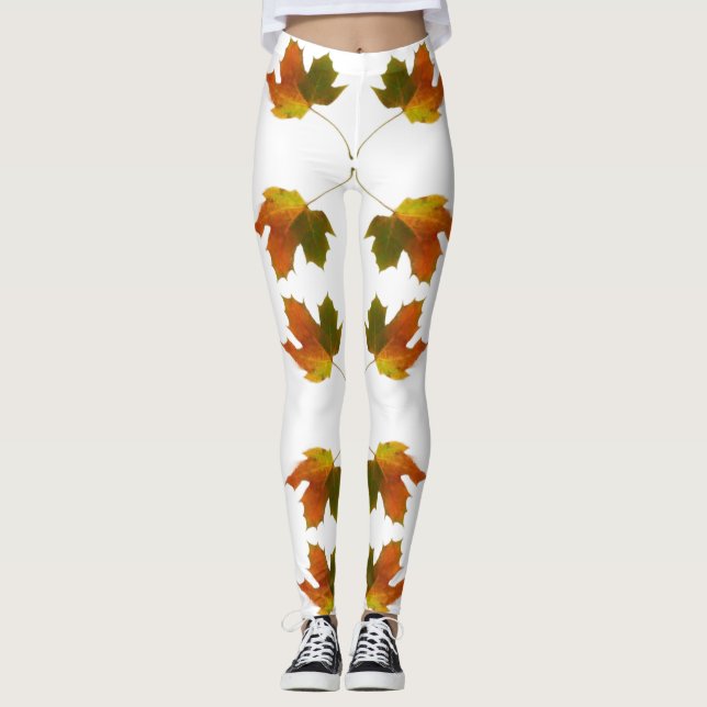 Leggings Feuilles d'automne (Devant)