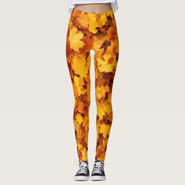 Leggings Feuilles d'automne (Devant)
