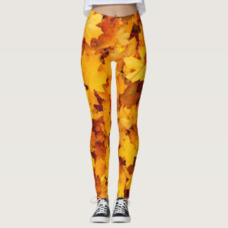 Leggings Feuilles d'automne, couleur de l'automne