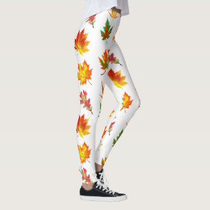 Leggings Feuilles d'automne multicolores