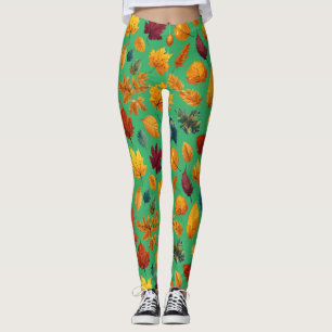 Leggings Feuilles d'automne vibrantes