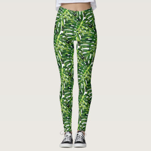 Leggings Feuilles de Monstera Tropical 2