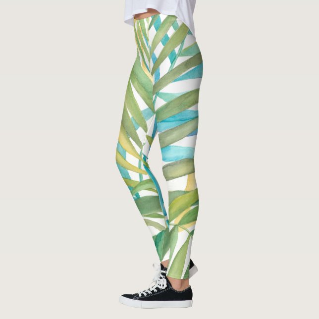 Leggings Feuilles de palmiers tropicaux (Gauche)