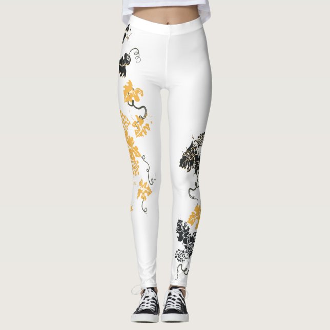 Leggings Feuilles de raisins (Devant)