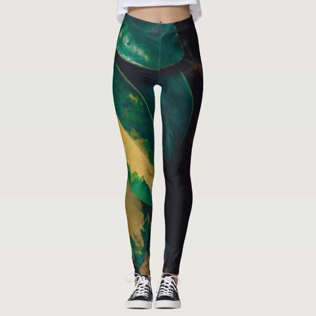 Leggings Feuilles de serpent (Devant)