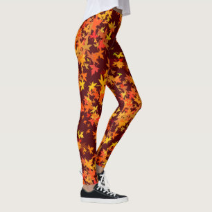 Leggings Feuilles d'érable aux couleurs de l'automne