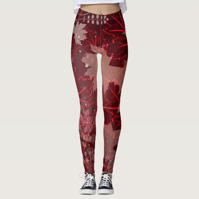 Leggings Feuilles d'or 1 (Devant)