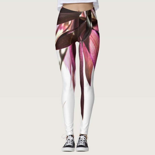 Leggings feuilles (haut à bas) (Devant)