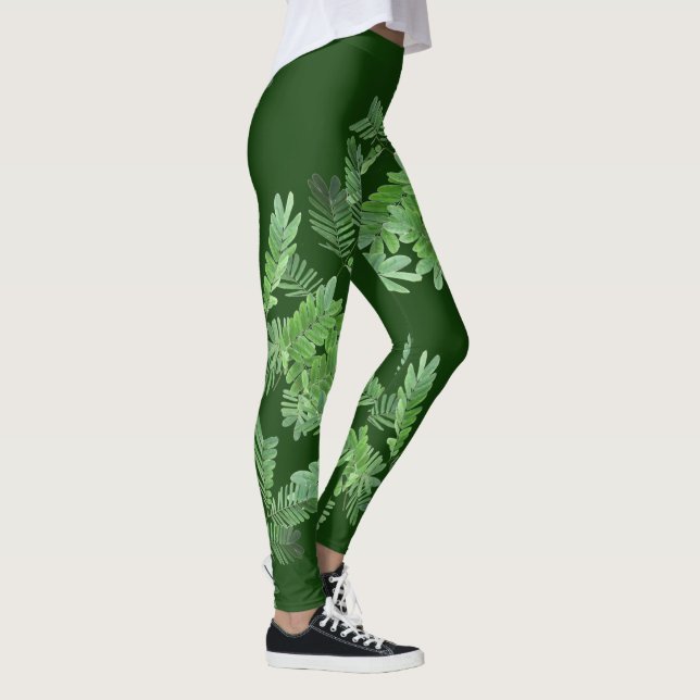 Leggings Feuilles vert clair (Droite)