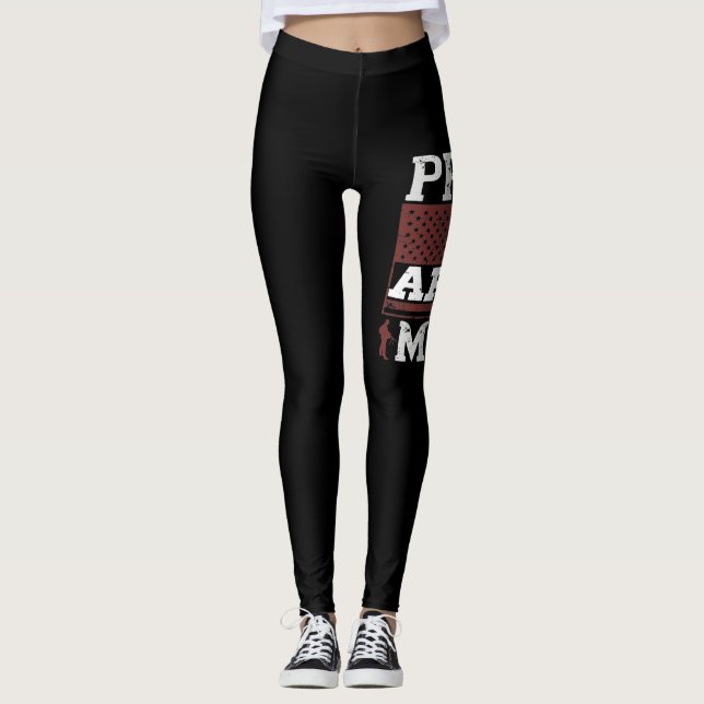 Leggings Fière mère de l'armée (Devant)
