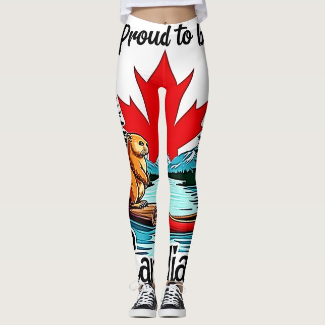 Leggings Fière nature canadienne (Devant)