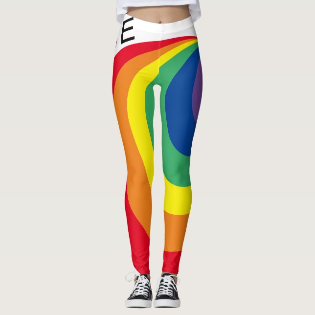 Leggings Fierté arc-en-ciel LGBTQ (Devant)