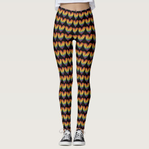 Leggings Fierté cardiaque arc-en-ciel