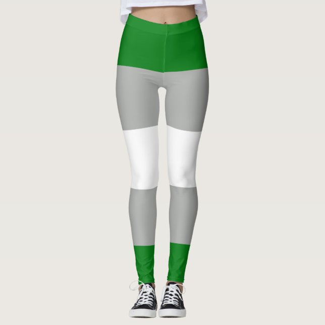 Leggings Fierté grise romantique (Devant)