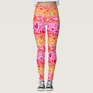 Leggings Fierté lesbienne Sunset Squiggle