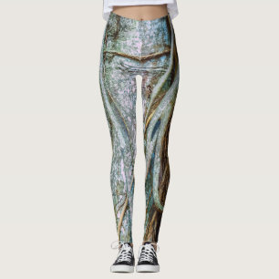 Leggings Figue Étranglant Abstraite