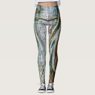 Leggings Figue Étranglant Abstraite