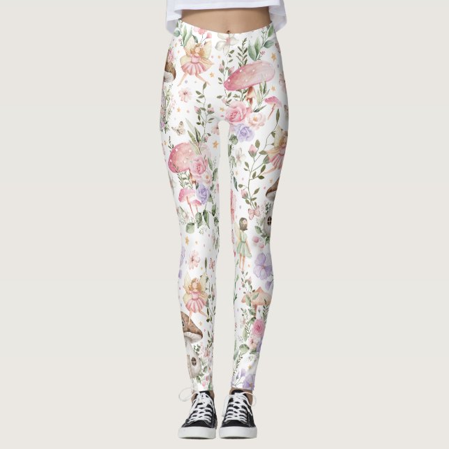 Leggings Fille Florale Fée Enchantée Forêt (Devant)