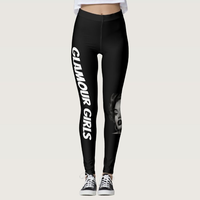 Leggings Filles de glamour (Devant)