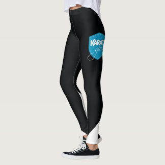 Leggings Filles de karaté - noir de guêtres