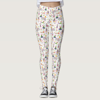Leggings Filles occupées Motif aquarelle