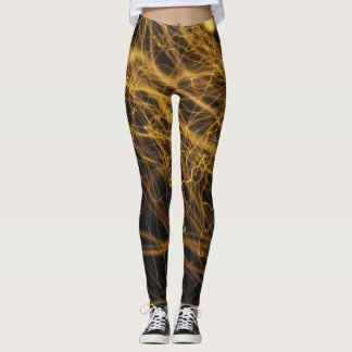 Leggings Film Grain : Abstrait Bokeh Trail