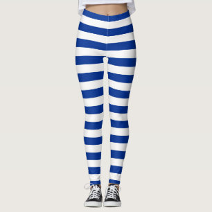 Leggings finlande grèce israël drapeau rayures bleu ligne b