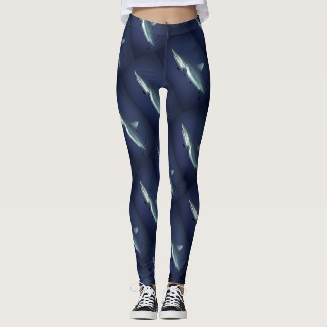 Leggings Fins Fin : Cool requin motif imprimer (Devant)