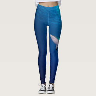 Leggings Fins Fin : Requin de récif et ondulations