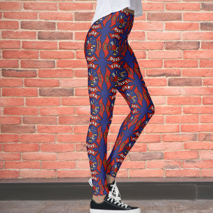 Leggings Fire Department Logo Pattern