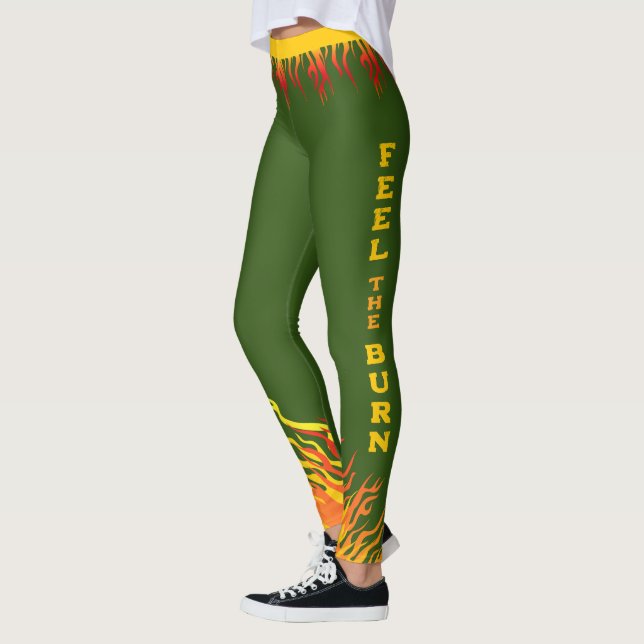 Leggings Fitness Motivation VERT (Gauche)