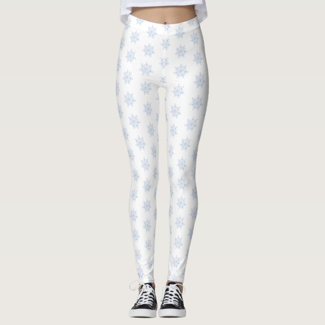 Leggings Flacon de neige bleu glace (Devant)