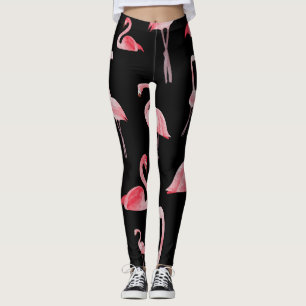 Leggings Flamant rose : Conception Vintage sans couture