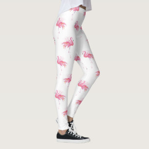 Leggings Flamant rose d'aquarelle rose fillette